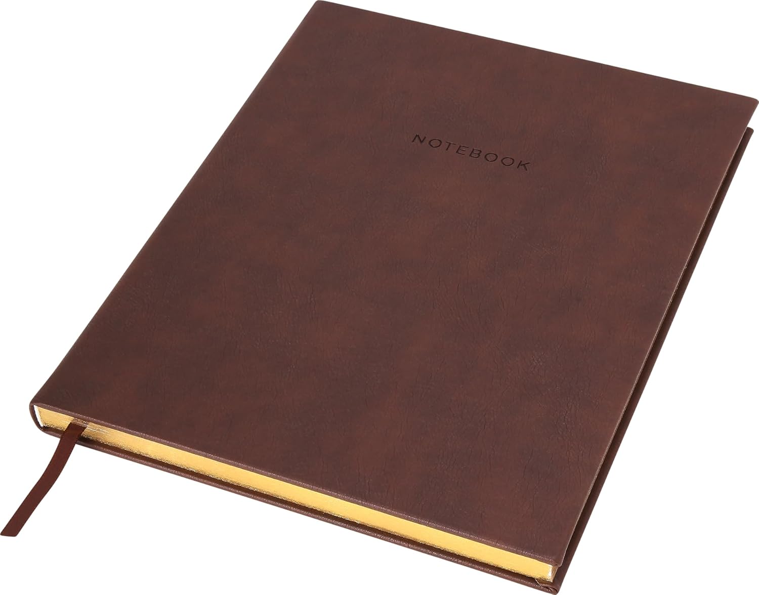 World Traveler large lined journal notebook lay-flat hardcover 8x10 with ribbon bookmarks