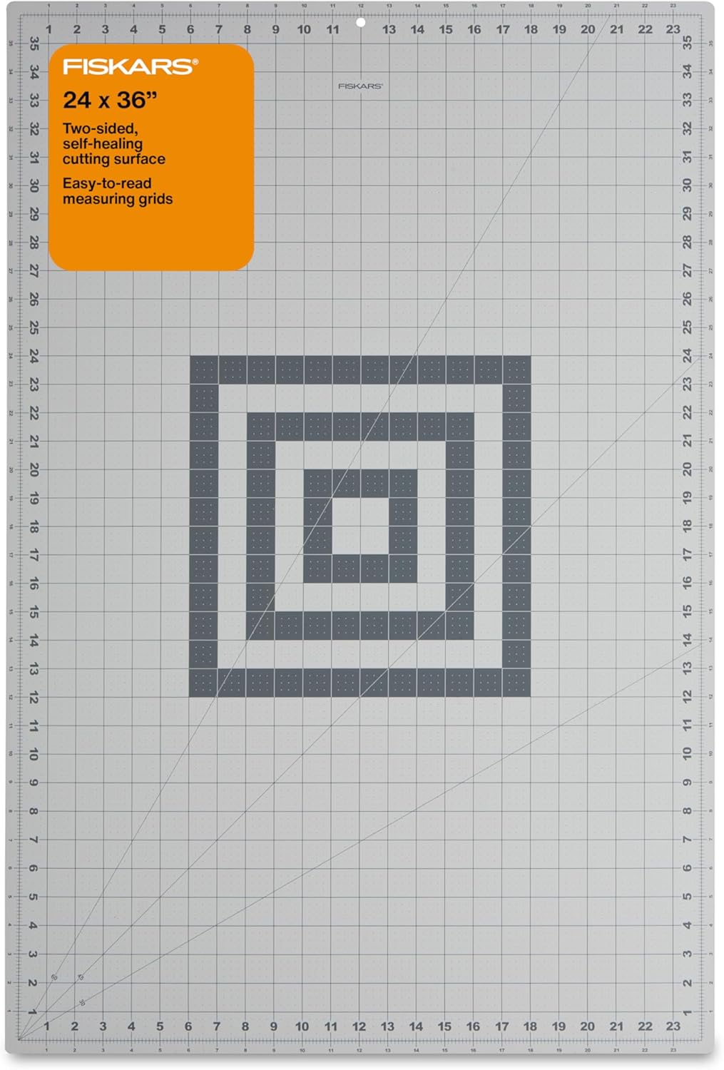 Fiskars self healing cutting mat 24 x 36 grid for quilting and crafts